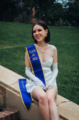 UCLA Class of 2022 graduation portrait on the lawn